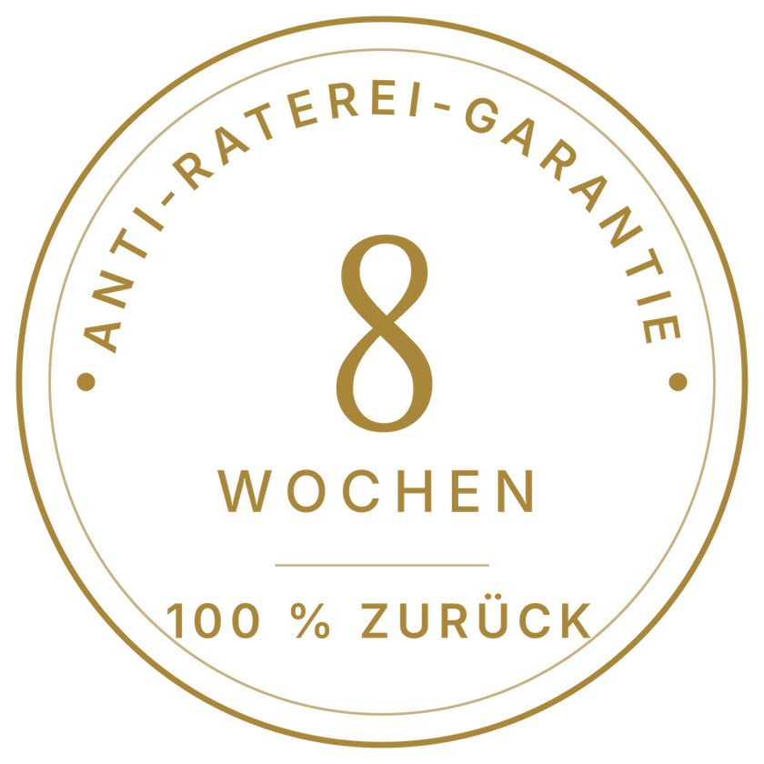 Anti-Raterei-Garantie: acht Wochen, 100 Prozent zurück